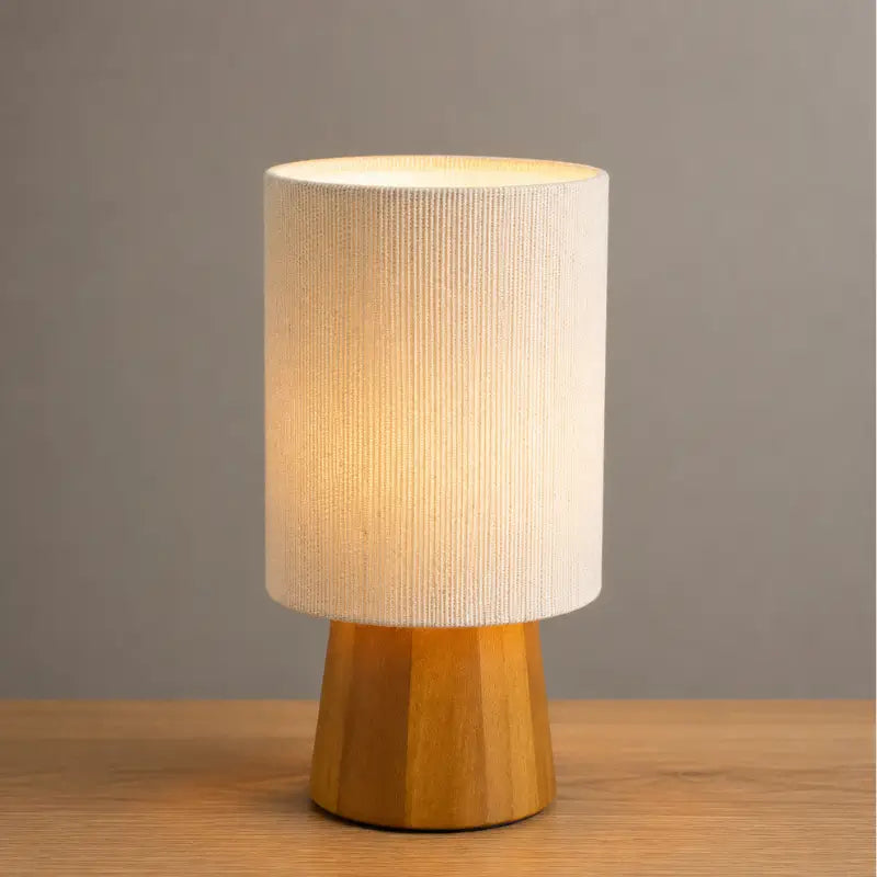 Abajur de Mesa Minimalista Cúpula de Linho - Casas Gael
