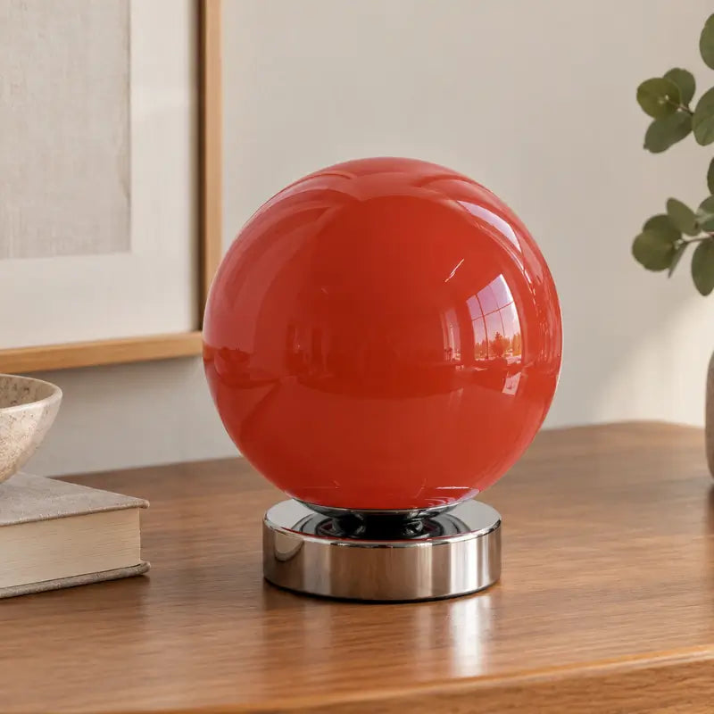 Abajur de Mesa Retro com Cpula de Vidro Murano e 3 Tons de Luz