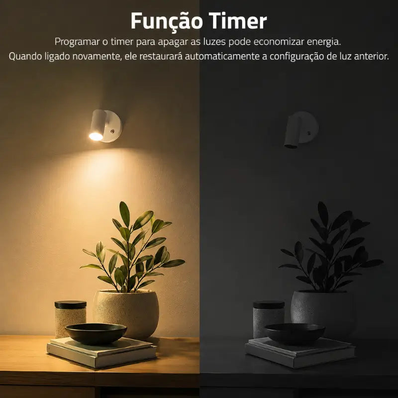 Arandela Sem fio Led Recarregável - casas Gael
