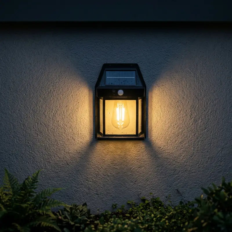 Arandela de Parede Externa Solar LED com Sensor de Movimento - Casas Gael
