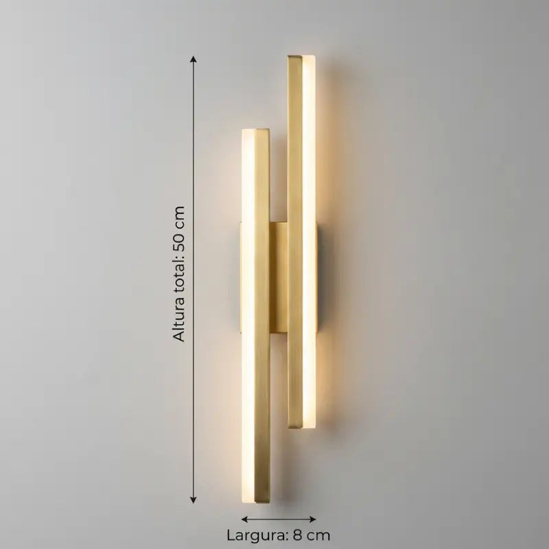 Arandela de Parede LED Moderna 3 Tons de Luz - Casas Gael