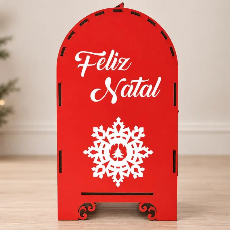 Decoração de Natal Caixa de Cartas Correio do Noel - casas Gael