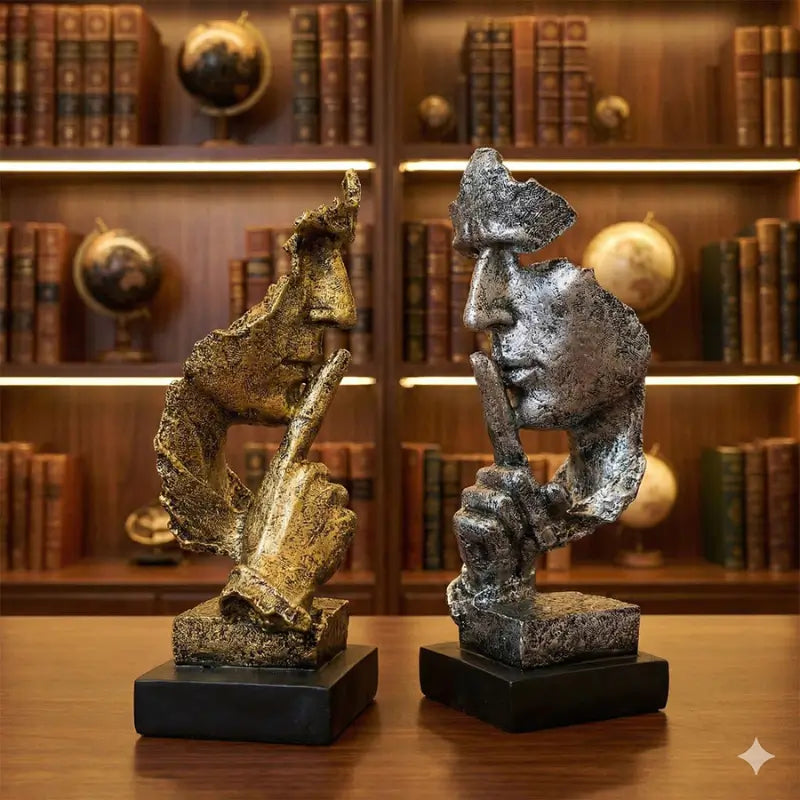 Estatueta Decorativa Moderna Em Resina