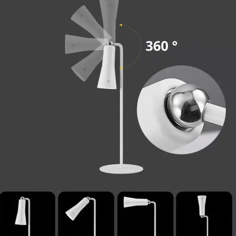 Luminária de Mesa 4 em 1 Led Ajustável 360° - Casas Gael