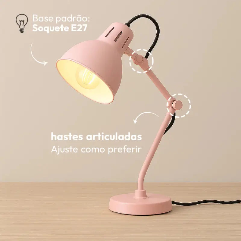 Luminária de Mesa Articulada Estilo Pixar - Casas Gael
