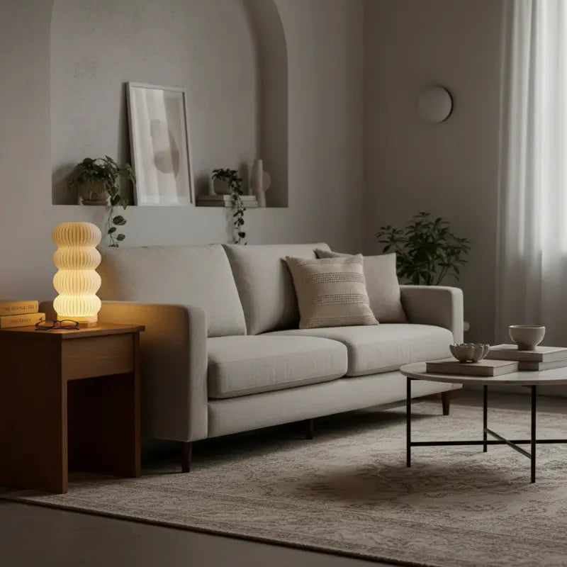 Luminária de Mesa Decorativa Kumo 3D Estilo Japonês - Casas Gael