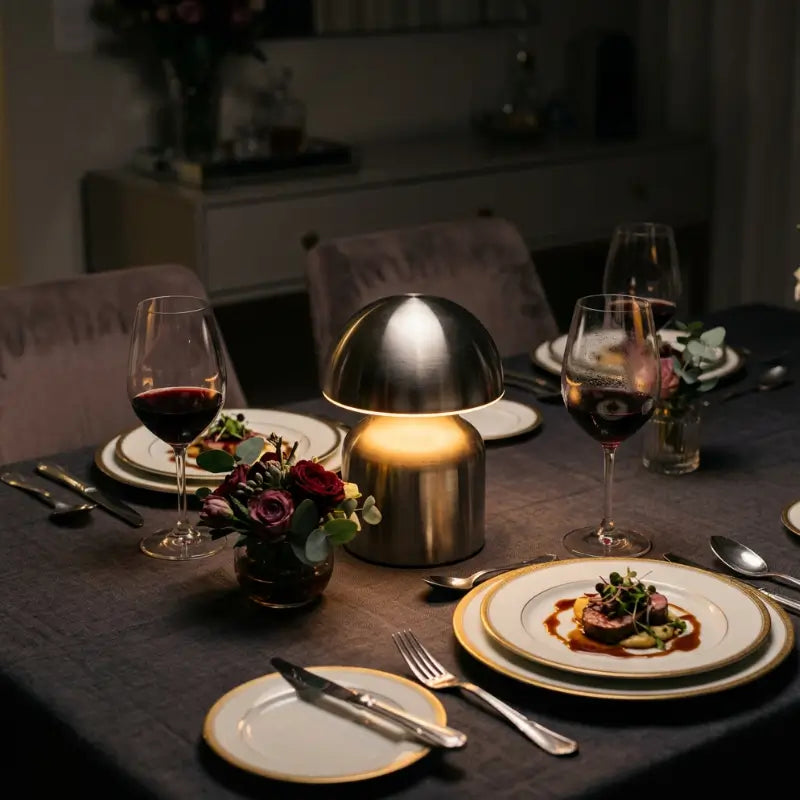 Luminária de Mesa Decorativa Moderna sem fio 3 Cores Dimerizável - casas Gael