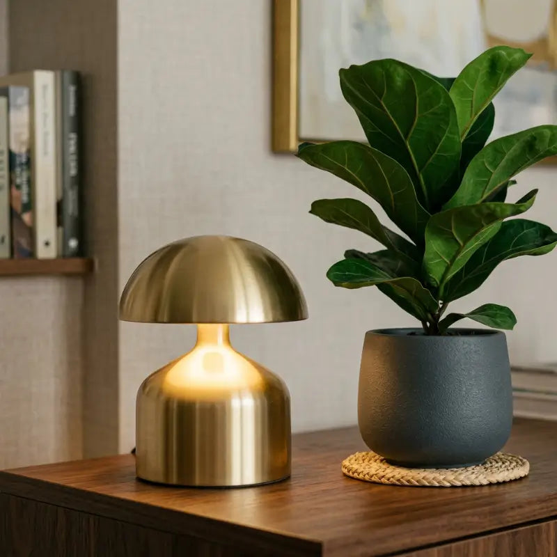 Luminária de Mesa Decorativa Moderna sem fio 3 Cores Dimerizável - casas Gael
