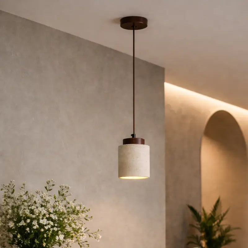 Luminária de Teto Pendente Wabi-Sabi Estilo Japonês - Casas Gael