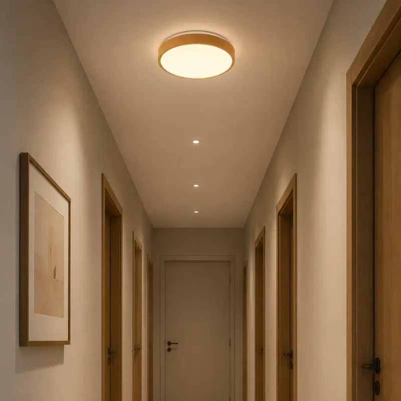 Luminária de Teto Plafon LED Redondo Efeito Céu Estrelado 3 Tons de Luz - Casas Gael