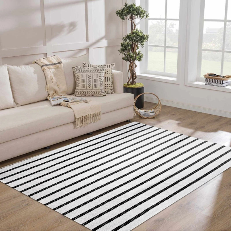 Tapete Listrado para Sala em Algodão 1,5x2,0m - Casas Gael