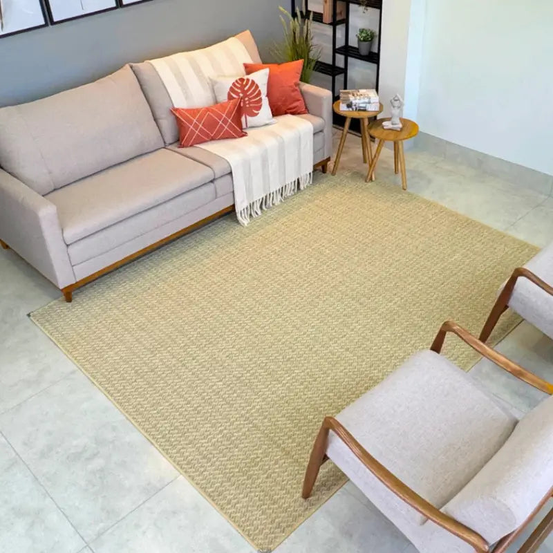Tapete Sisal para Sala Antiderrapante 250x200cm - Casas Gael