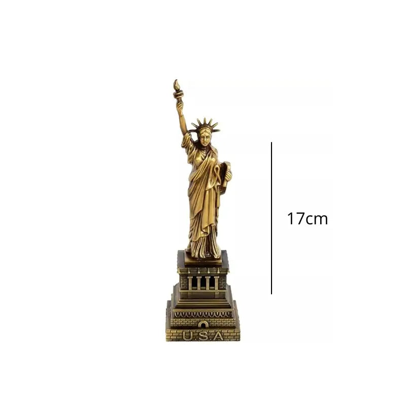 Estatueta Decorativa Estátua da Liberdade Em Metal