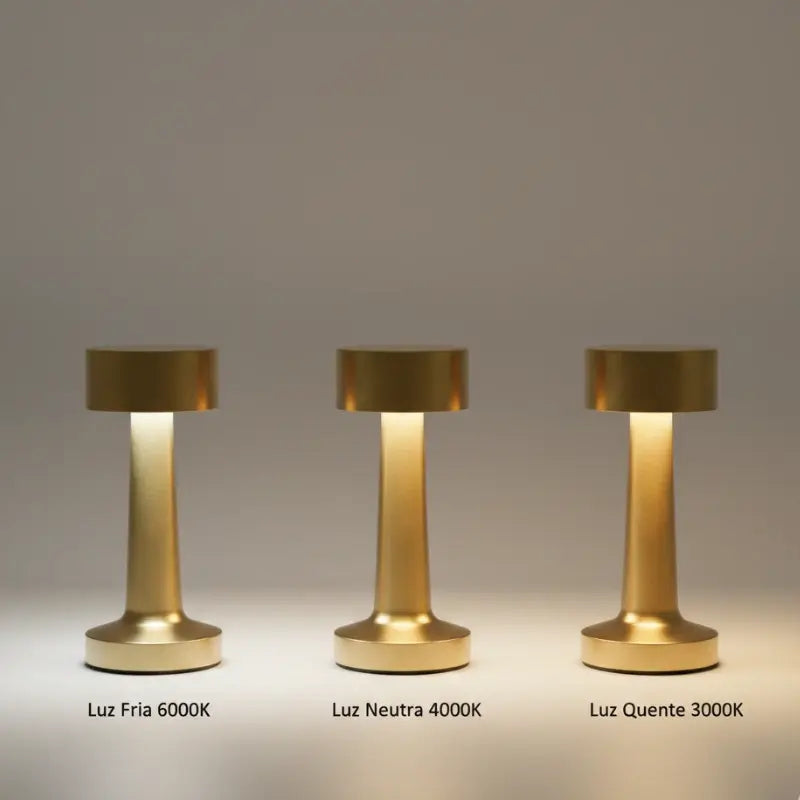 Luminária de Mesa LED Sem Fio - Casas Gael