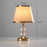Abajur Dourado 3 Tons de luz Touch - Casas Gael 