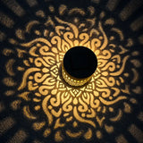 Arandela Solar LED Mandala Luz Quente IP65 para Jardim - Casas Gael