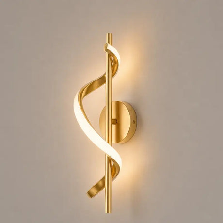 Arandela de Parede Espiral LED de Quarto - Casas Gael