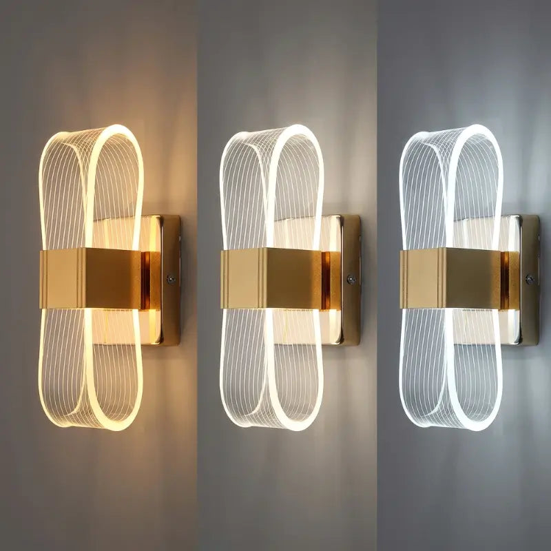 Arandela de Parede LED Nórdica de Luxo 3 Tons de Luz - Casas Gael