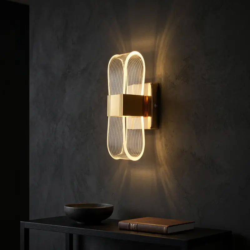Arandela de Parede LED Nórdica de Luxo 3 Tons de Luz - Casas Gael