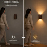 Arandela de Parede Sem Fio Com Sensor de Movimento - Casas Gael
