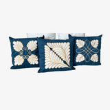 Conjunto 5 Capas de Almofada Bordada 45x45cm