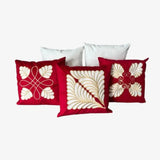 Conjunto 5 Capas de Almofada Bordada 45x45cm