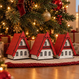 Decoração de Natal Casinhas Decorativas 3 Peças - Casas Gael 