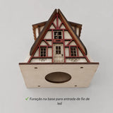 Decoração de Natal Vila completa com 4 Peças - Casas Gael