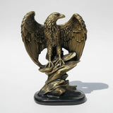 Estatueta Decorativa Águia Ouro Envelhecido