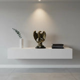 Estatueta Decorativa Águia Ouro Envelhecido