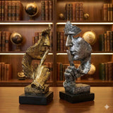 Estatueta Decorativa Moderna Em Resina