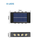 Kit 2 Arandelas Solar LED Externa à Prova d'Água- Casas Gael