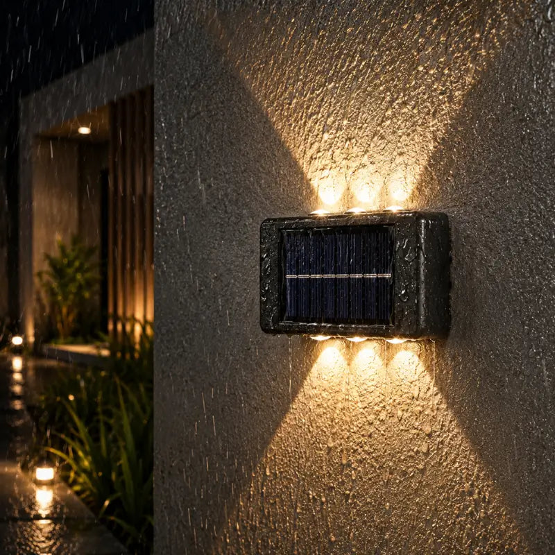 Kit 2 Arandelas Solar LED Externa à Prova d'Água- Casas Gael