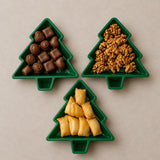 Kit 3 Pratos de Natal Decorativos Árvore - Casas Gael