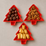 Kit 3 Pratos de Natal Decorativos Árvore - Casas Gael