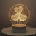 Luminária de Mesa Decorativa LED 3D Criativa Decorativa - Casas Gael
