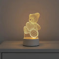 Luminária de Mesa Decorativa LED 3D Criativa Decorativa - Casas Gael