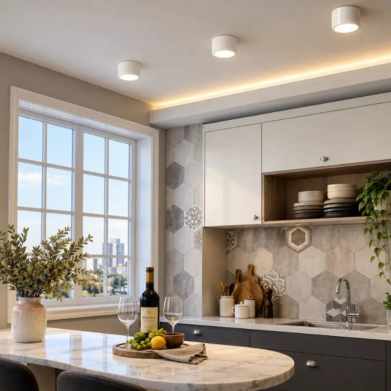 Luminária de Teto Plafon LED de Sobrepor Moderno - Casas Gael