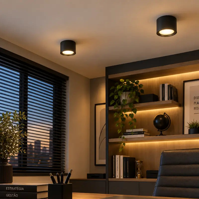 Luminária de Teto Plafon LED de Sobrepor Moderno - Casas Gael