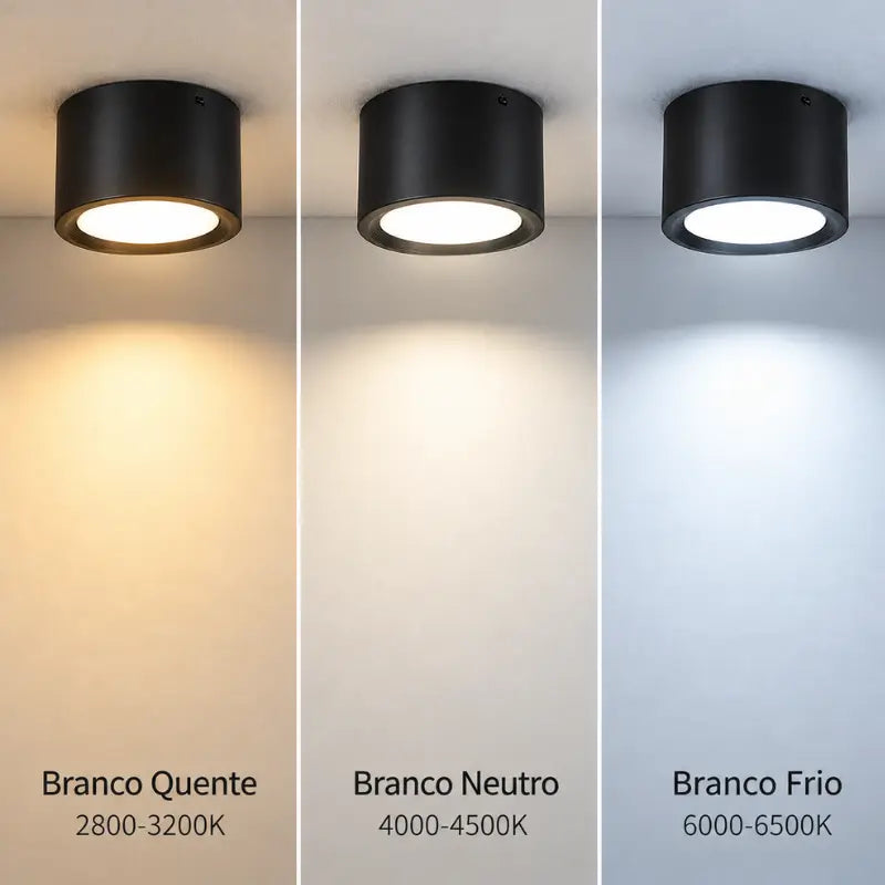 Luminária de Teto Plafon LED de Sobrepor Moderno - Casas Gael