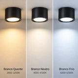 Luminária de Teto Plafon LED de Sobrepor Moderno - Casas Gael