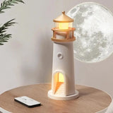 Luminária de Mesa Decorativa Projetor Luar LED com Controle Remoto - Casas Gael