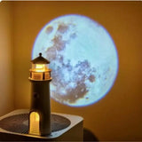 Luminária de Mesa Decorativa Projetor Luar LED com Controle Remoto - Casas Gael