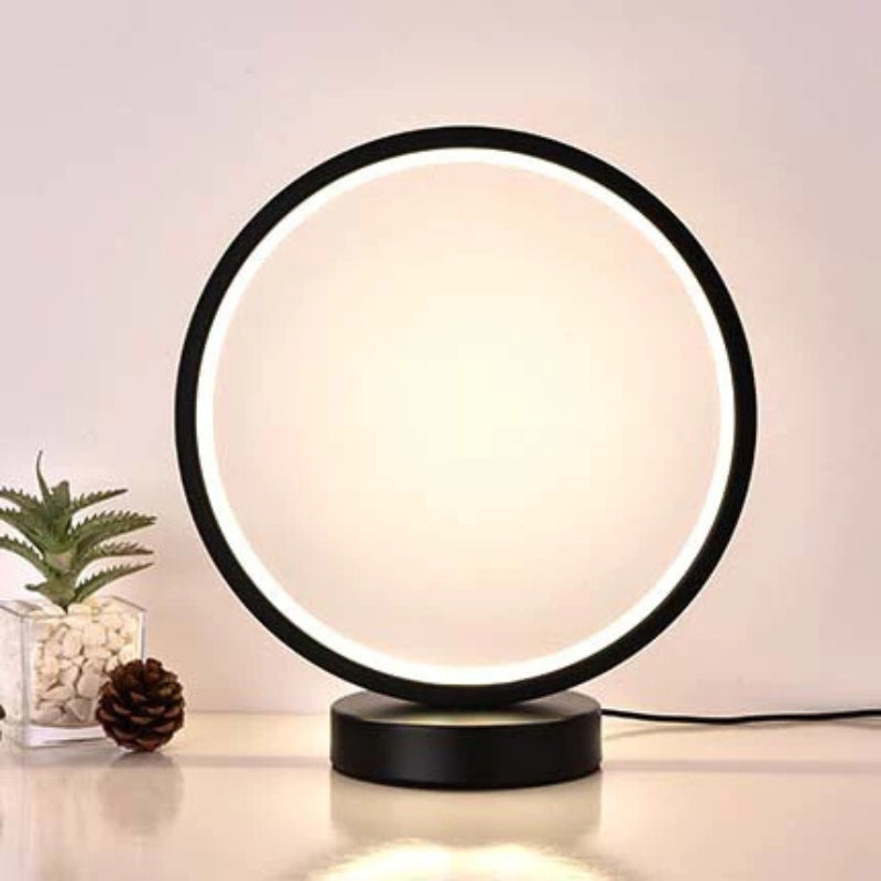 Luminária de Mesa Decorativa Redonda LED Moderna