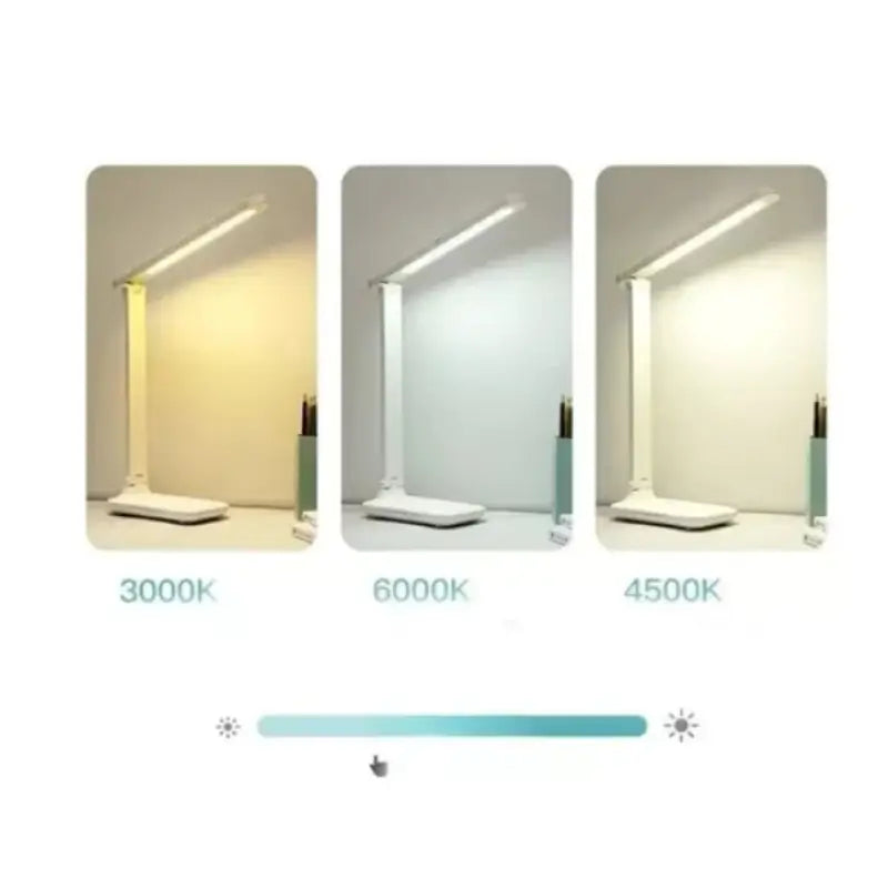 Luminária de Mesa LED Leitura Ajustável Recarregável 3 Modos - Casas Gael