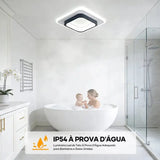 Luminária de Teto LED Moderna Plafon 3 Tons de Luz para Sala e Quarto - Casas Gael