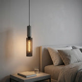 Luminária de Teto Pendente Cimento Queimado Estilo Industrial - Casas Gael