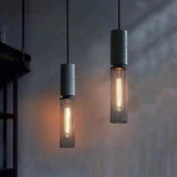 Luminária de Teto Pendente Cimento Queimado Estilo Industrial - Casas Gael