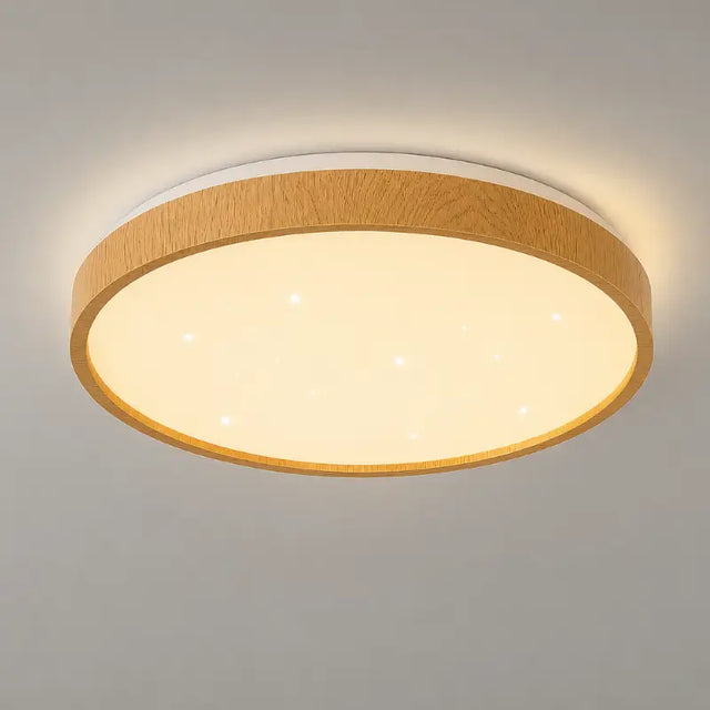 Luminária de Teto Plafon LED Redondo Efeito Céu Estrelado 3 Tons de Luz - Casas Gael