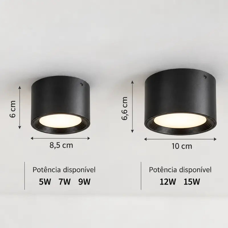 Luminária de Teto Plafon LED de Sobrepor Moderno - Casas Gael